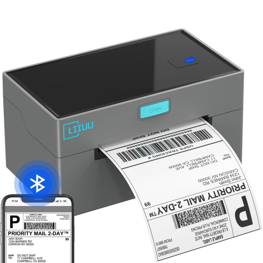 LTIUU Bluetooth Label Printer - Black